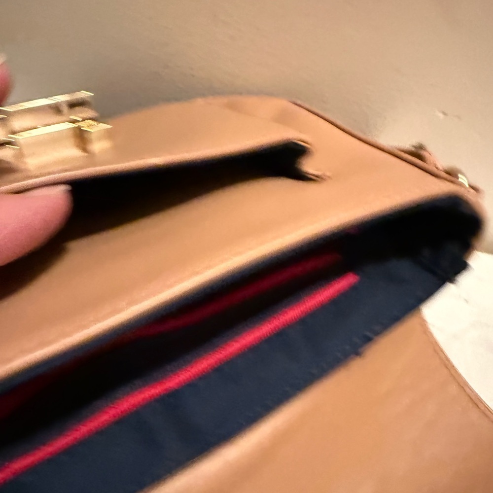 Tommy Hillfiger - Genuine Leather Multicolor Striped Women's Crossbody Bag EUC - Picture 11 of 14